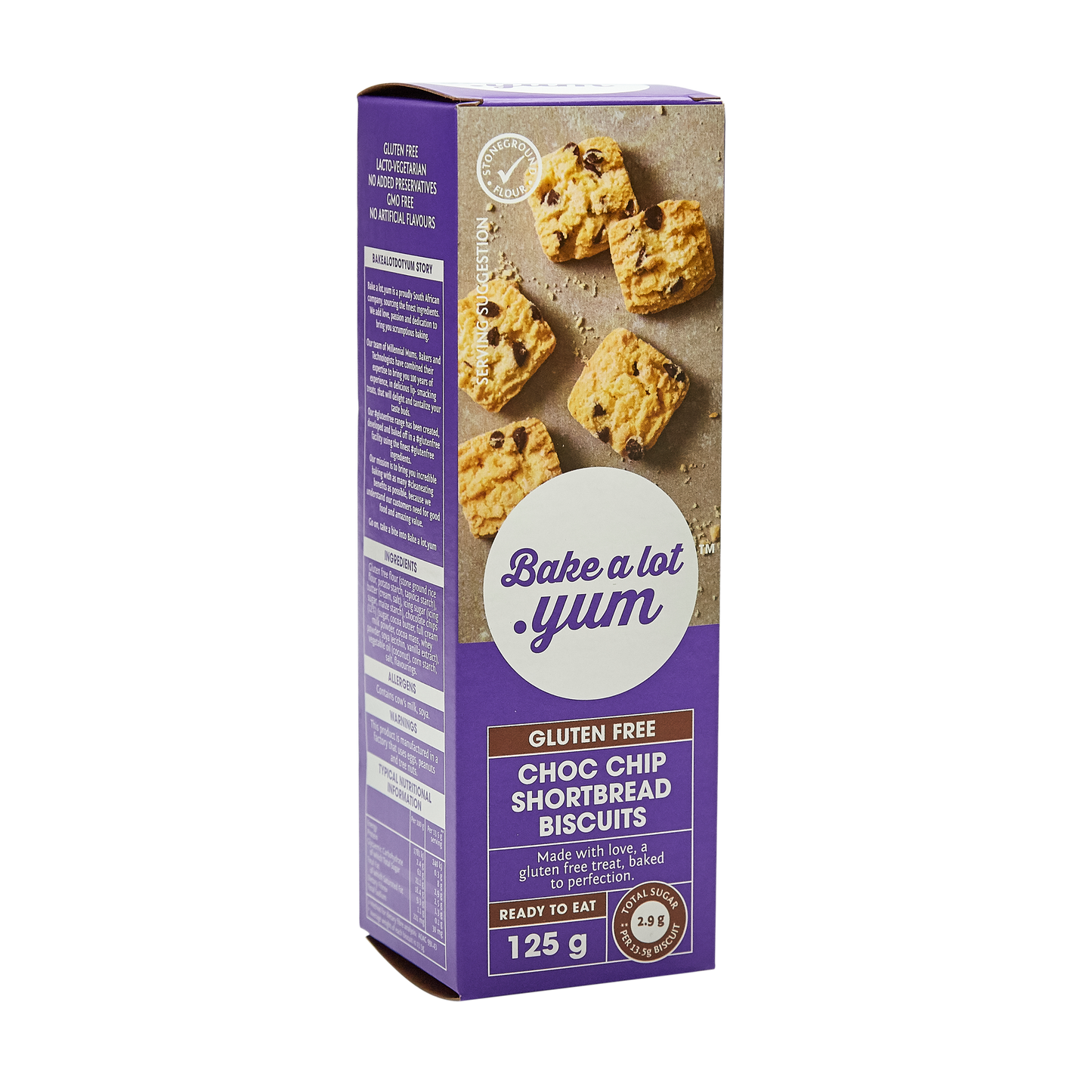 Chocolate Chip Shortbread Biscuits 125g