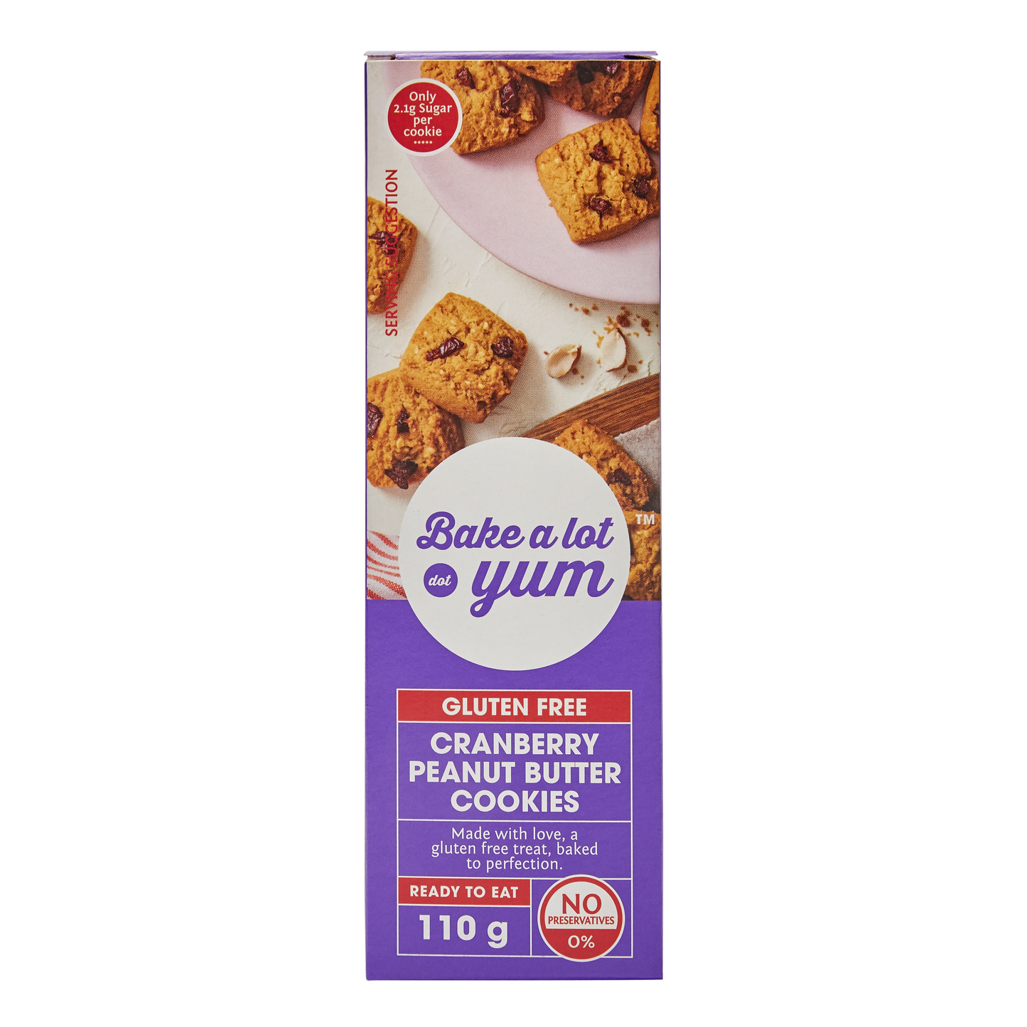 Peanut Butter Shortbread Biscuits 110g