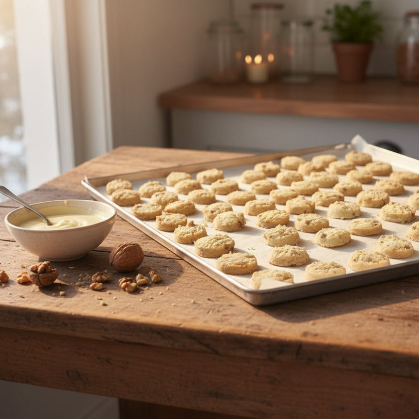 White Chocolate and Walnut Biscuits - 200g