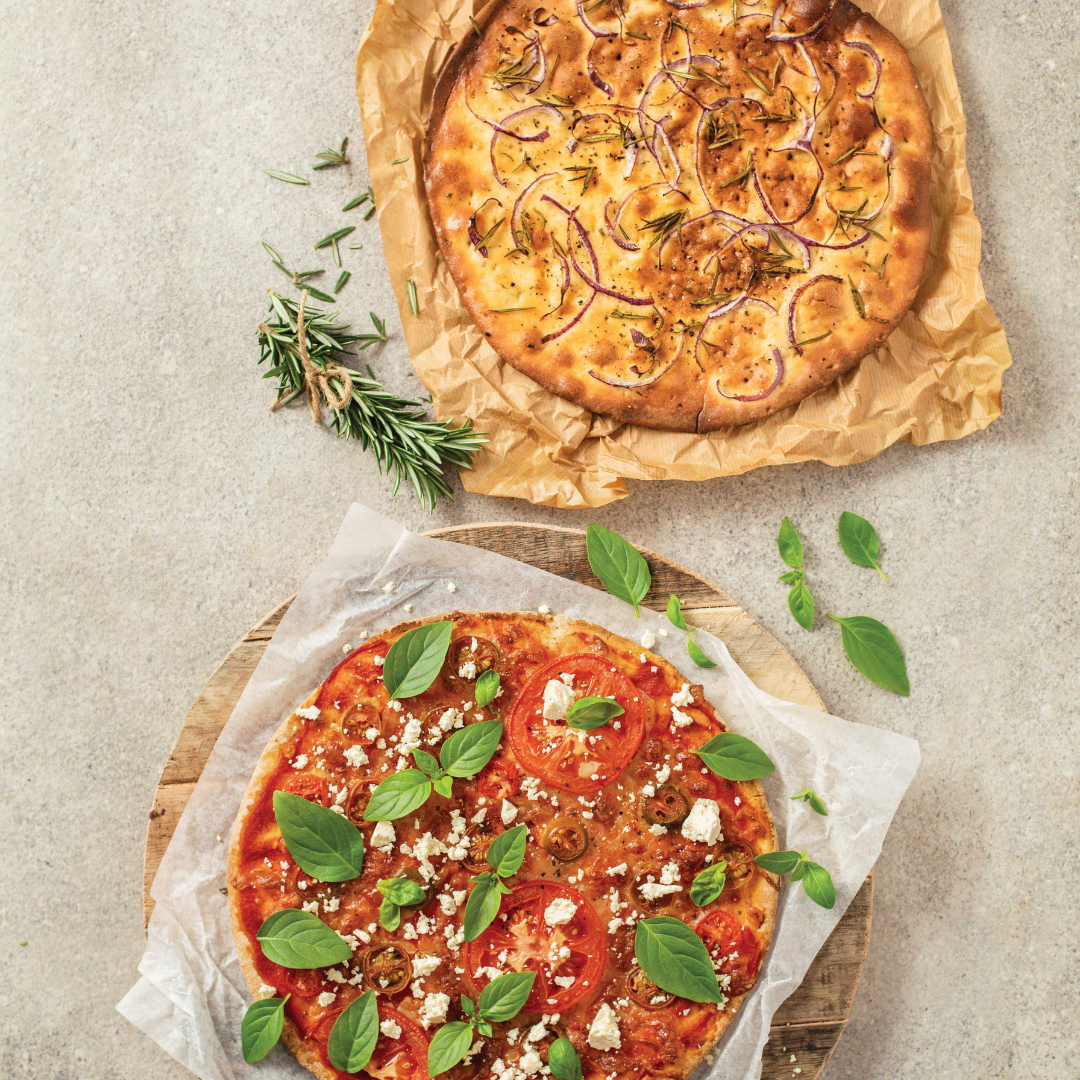 2 x 24cm  Gluten Free Garlic & Herb Pizza Bases 325g